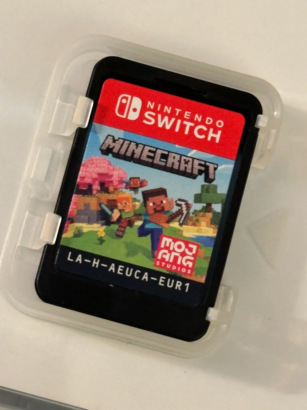 Nintendo Switch Minecraft game with case